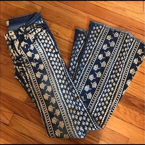 Free People Center Stripe Bali Flare Jeans